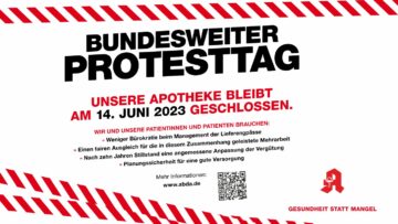 Bundesweiter Protesttag der Apotheken